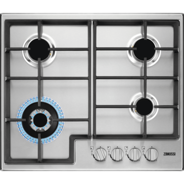 60cm gas hob with 4 burners &amp; cast iron grids&#160;